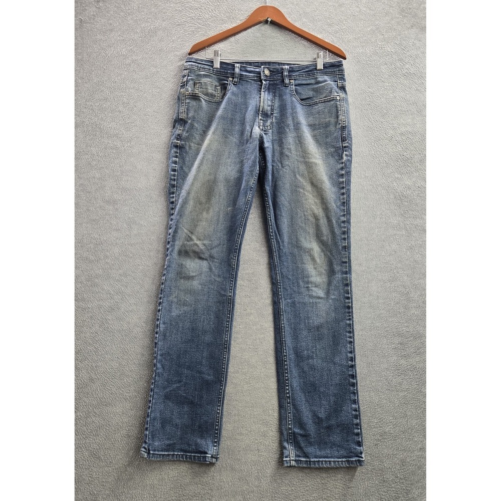 Buffalo David Bitton Men Jeans 32X32 Blue Denim JACKSON-X Straight Stretch 31"